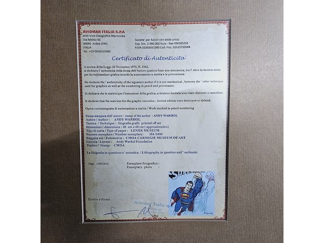 Andy warhol - lithograaf - ''superman'' - afbeelding 7 van  7