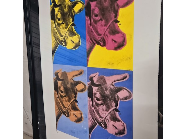 Andy warhol lithograaf - ''cows i-iv'' - afbeelding 2 van  6