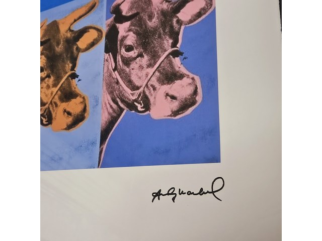 Andy warhol lithograaf - ''cows i-iv'' - afbeelding 3 van  6