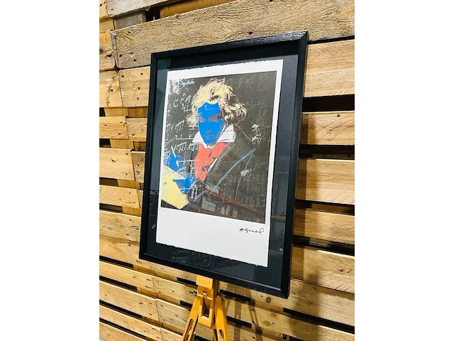 Andy warhol lithograaf - gesigneerd met certificaat - afbeelding 1 van  6