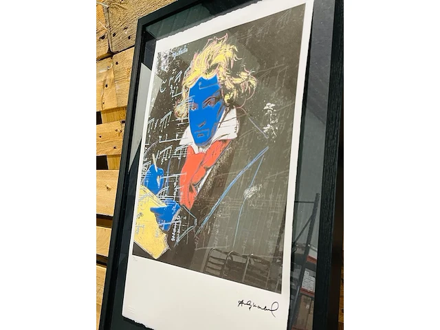 Andy warhol lithograaf - gesigneerd met certificaat - afbeelding 2 van  6