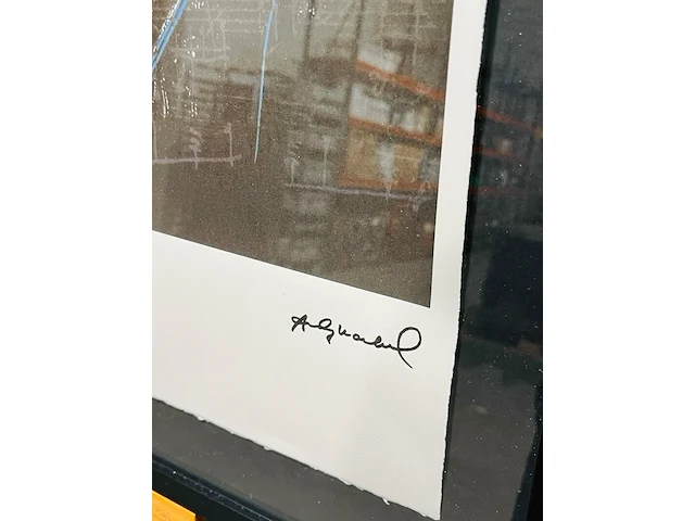 Andy warhol lithograaf - gesigneerd met certificaat - afbeelding 3 van  6