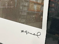 Andy warhol lithograaf - gesigneerd met certificaat - afbeelding 3 van  6