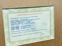 Andy warhol lithograaf - gesigneerd met certificaat - afbeelding 6 van  6