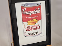 Andy warhol lithograaf ''campbell's vegetarian'' - limited edition 23/125