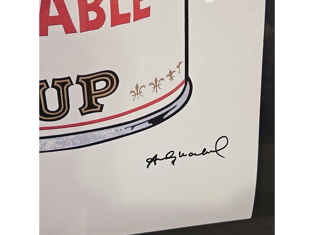 Andy warhol lithograaf ''campbell's vegetarian'' - limited edition 23/125 - afbeelding 4 van  7