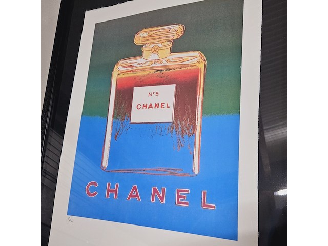 Andy warhol lithograaf ''chanel n05'' - limited edition - afbeelding 2 van  7