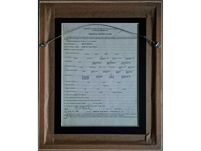 Andy warhol ‘schoolrapport’ - afbeelding 2 van  5