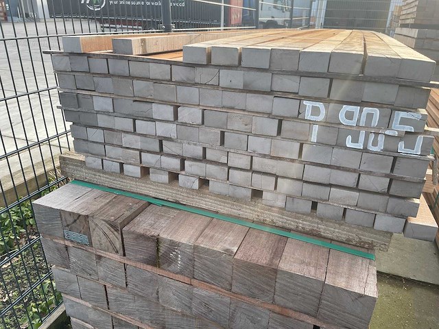 Angelim pedra balken fijnbezaagd 1600-1900x105x55mm (107x) - afbeelding 3 van  3