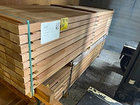Angelim pedra balken geschaafd 2500x100x50mm (81x) - afbeelding 2 van  3