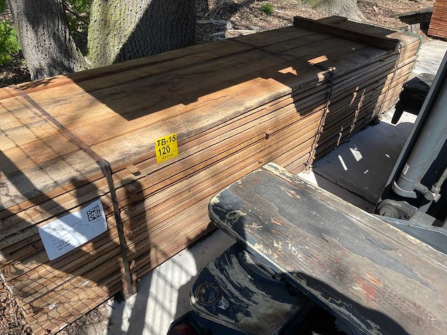 Angelim pedra beschoeiingplanken 3000-4000x150x20mm (144x) - afbeelding 2 van  3