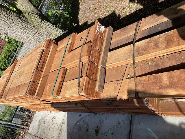 Angelim pedra beschoeiingplanken 3000-5500x200x20mm (100x) - afbeelding 3 van  3