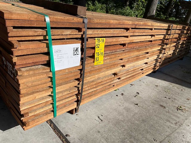 Angelim pedra beschoeiingplanken 4000x200x20mm (50x) - afbeelding 1 van  3