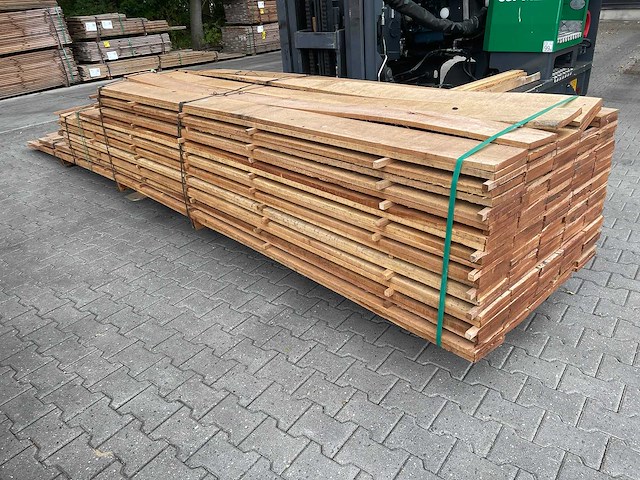 Angelim pedra beschoeiingsplanken 3000-5500x200x20mm (100x) - afbeelding 1 van  1