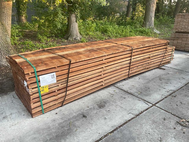 Angelim pedra beschoeiingsplanken 3500-4000x150x20mm (120x) - afbeelding 2 van  3