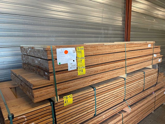 Angelim pedra latten geschaafd 2150x45x20mm (80x) - afbeelding 2 van  3