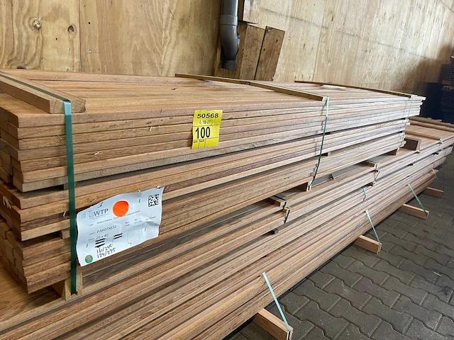 Angelim pedra latten geschaafd 2450-2750x45x20mm (285x) - afbeelding 2 van  3