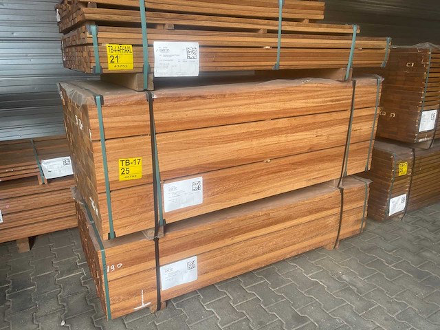 Angelim pedra onderligger geschaafd 1900x68x45mm (196x) - afbeelding 4 van  4