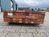 Angelim pedra onderliggers geschaafd 1000x68x45mm (62x) - afbeelding 2 van  3