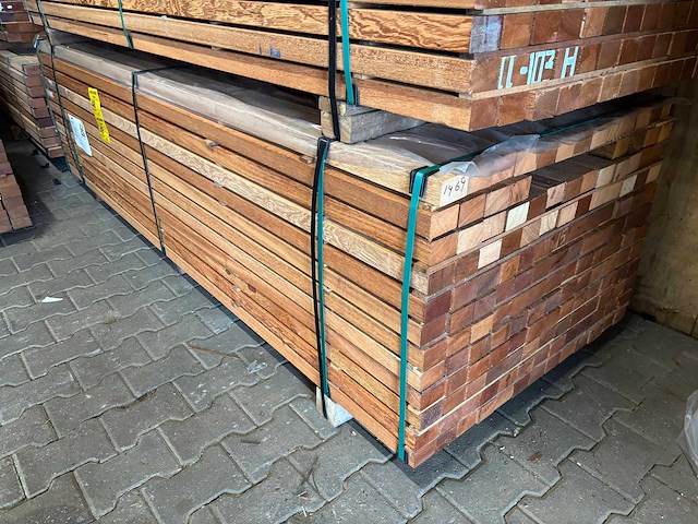 Angelim pedra onderliggers geschaafd 2500x68x45mm (65x) - afbeelding 4 van  4