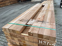 Angelim pedra palen fijnbezaagd 2500-3000x78x78mm (46x) - afbeelding 1 van  3