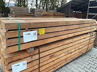 Angelim pedra palen fijnbezaagd 2500-3000x78x78mm (46x) - afbeelding 2 van  3