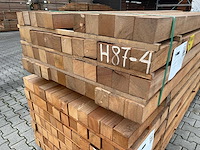 Angelim pedra palen fijnbezaagd 2500-3000x78x78mm (46x) - afbeelding 3 van  3