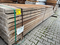 Angelim pedra palen fijnbezaagd 3350-4900x52x52mm (170x) - afbeelding 2 van  3