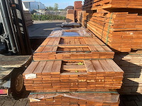 Angelim pedra planken geschaafd 2150-2450x90x21mm (102x) - afbeelding 1 van  3