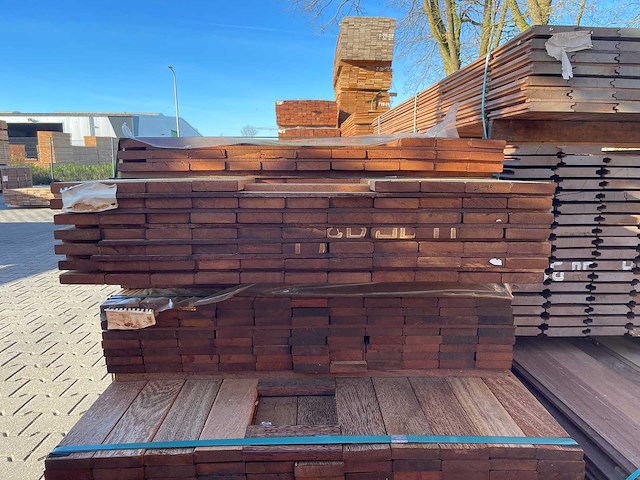 Angelim pedra planken geschaafd 2150-2450x90x21mm (102x) - afbeelding 3 van  3