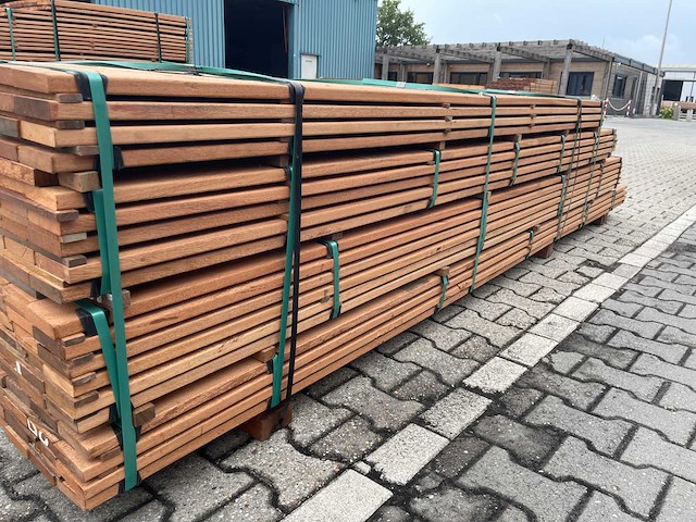 Angelim pedra planken geschaafd 2450-3350x90x21mm (209x) - afbeelding 2 van  3