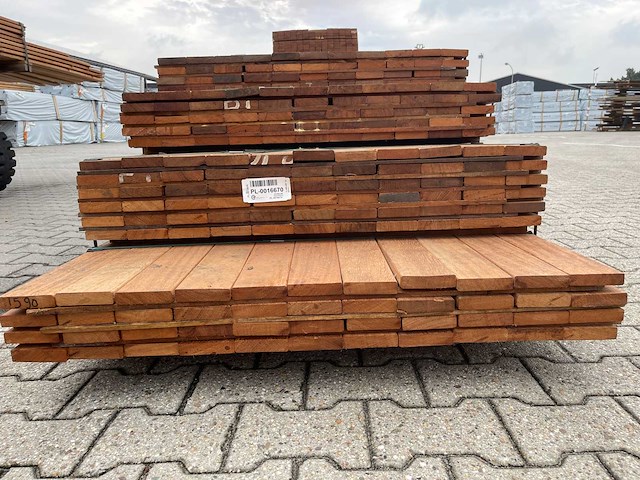 Angelim pedra planken geschaafd 2450-3350x90x21mm (209x) - afbeelding 3 van  3