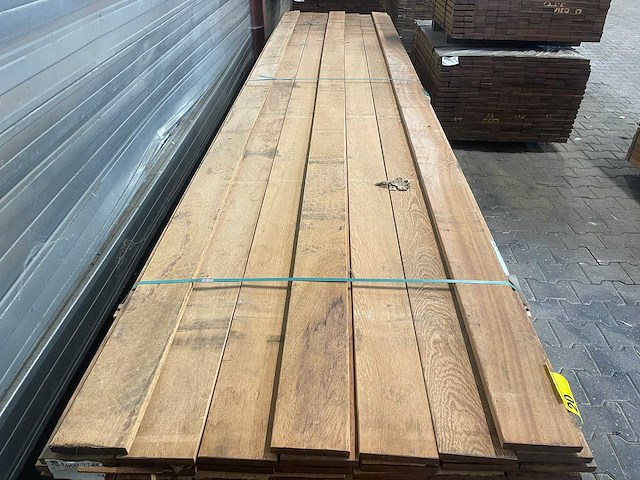 Angelim pedra planken geschaafd 4650x145x21mm (24x) - afbeelding 1 van  3