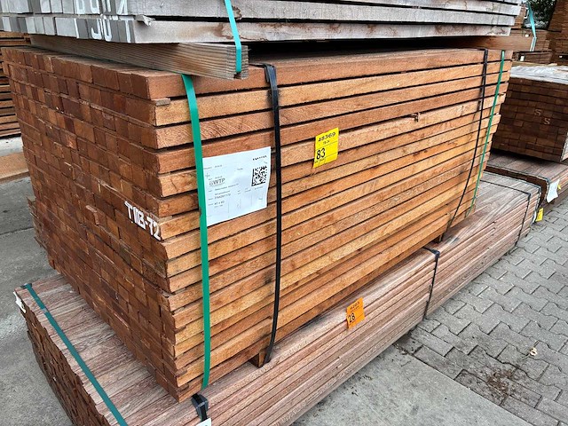 Angelim pedra regels fijnbezaagd 1900x60x40mm (272x) - afbeelding 4 van  4