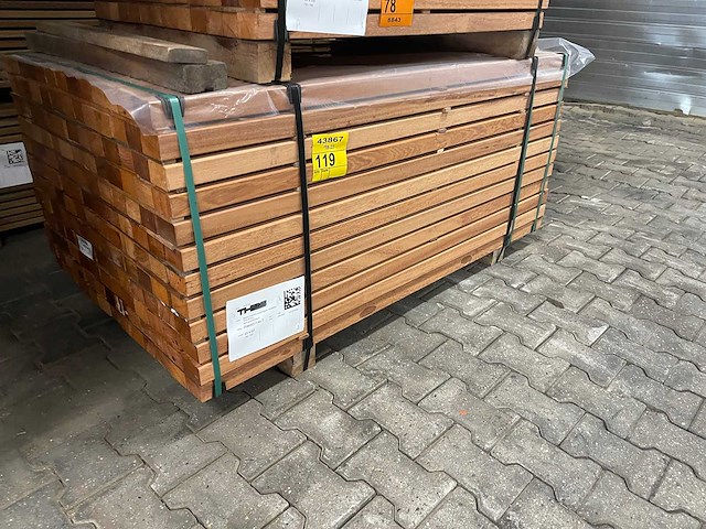 Angelim pedra regels geschaafd 1500x68x45mm (141x) - afbeelding 4 van  4