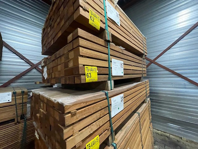 Angelim pedra regels geschaafd 1500x68x45mm (75x) - afbeelding 4 van  4