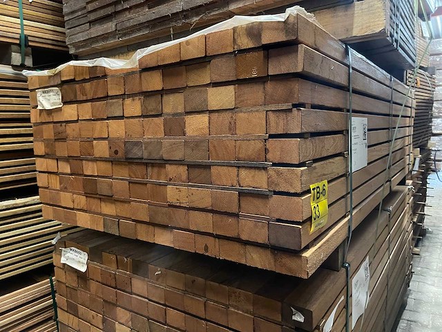 Angelim pedra regels geschaafd 1850x68x45mm (124x) - afbeelding 4 van  4