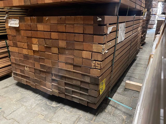 Angelim pedra regels geschaafd 1850x68x45mm (168x) - afbeelding 3 van  4