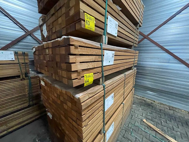Angelim pedra regels geschaafd 1850x68x45mm (84x) - afbeelding 4 van  4