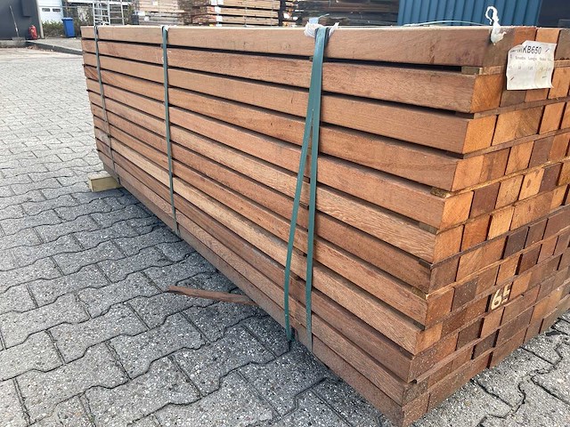 Angelim pedra regels geschaafd 1900x68x45mm (196x) - afbeelding 2 van  4