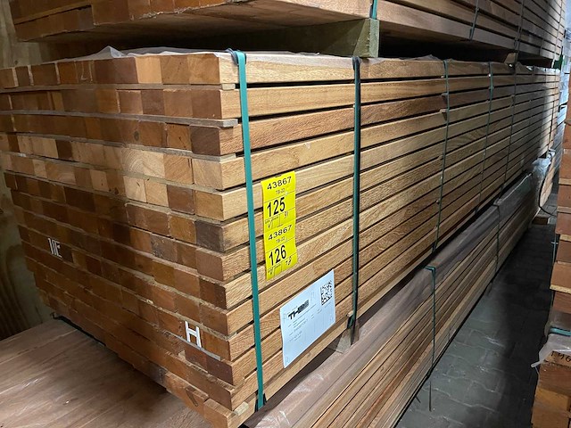 Angelim pedra regels geschaafd 4500x68x45mm (91x) - afbeelding 4 van  4