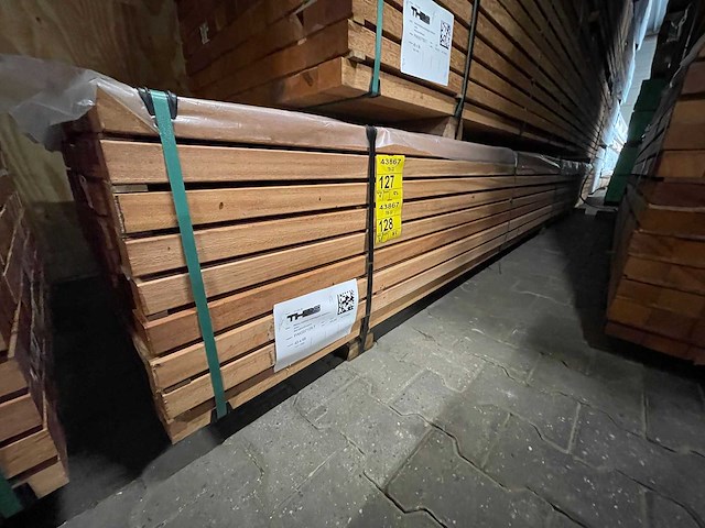 Angelim pedra regels geschaafd 5000x68x45mm (65x) - afbeelding 4 van  4