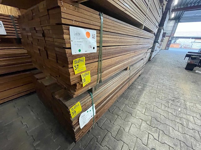 Angelim pedra vlonderplanken 2450x143x21mm (91x) - afbeelding 4 van  4