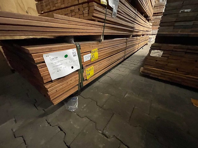 Angelim pedra vlonderplanken 4900x143x21mm (53x) - afbeelding 2 van  3