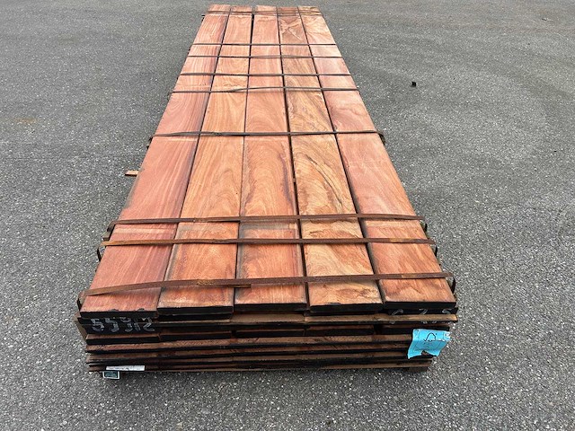 Angelim vermelho hardhout plank (75x) - afbeelding 3 van  4