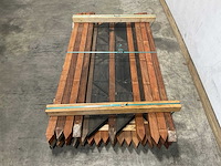 Angelim vermelho hardhouten paal geschaafd 200x6,8x6,8 cm (27x) - afbeelding 2 van  7