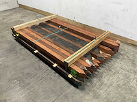 Angelim vermelho hardhouten paal geschaafd 200x6,8x6,8 cm (27x) - afbeelding 1 van  9