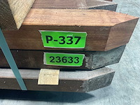 Angelim vermelho hardhouten paal geschaafd 200x6,8x6,8 cm (27x) - afbeelding 7 van  9