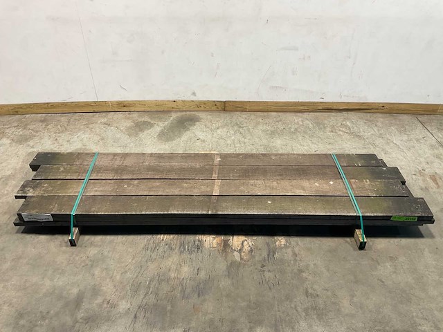 Angelim vermelho hardhouten plank gezaagd 300x20x4 cm (12x) - afbeelding 2 van  8