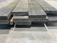 Angelim vermelho hardhouten plank gezaagd 300x20x4 cm (12x) - afbeelding 7 van  8